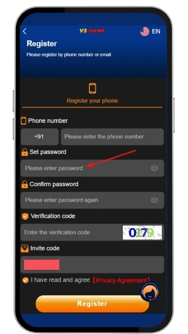 Create a strong password